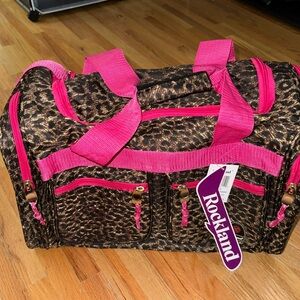 Cheetah print Amazon duffle bag